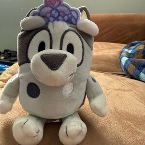 Gray and White Muffin Stuffed Animal Toy